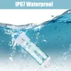 A portable blender submerged in water, demonstrating its waterproof feature. Produktbild-Vorschau