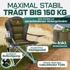 KESSER® Campingstuhl faltbar bis 150 kg Angelstuhl Produktbild-Vorschau 5