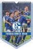 A group of soccer players celebrating on a field, with a calendar banner at the bottom. Produktbild-Vorschau