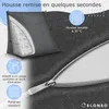 ELONEO Coussin dorsal avec traversin amovible et poche Voir les images du produit 7