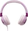 A pair of pink and purple over-ear headphones against a white background. Produktbild-Vorschau