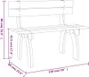 vidaXL Zahradní lavice 150 cm z borovicového dřeva Náhled obrázku produktu 4