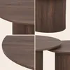 Couchtisch 2er-Set rund ESME - Nussbaum dunkel Produktbild-Vorschau 8