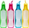 Four pet water bottles in different colors lined up against a white background. Produktbild-Vorschau