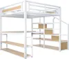 MODFU Hochbett Jugendbett Kinderbett 140x200cm Metallbett Produktbild-Vorschau 5