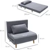 HOMCOM Einzelsofa Schlafsofa Sofabett Klappsofa verstellbar Produktbild-Vorschau 7