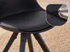 Lot de 2 chaises de salle à manger FineBuy noires de style Voir les images du produit 5