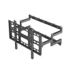 A black metal TV wall mount with adjustable arms is shown against a white background. Anteprima dell’immagine prodotto