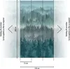 Fototapete Vlies 39181-3 The Wall II Aquarell Wald petrol Produktbild-Vorschau 4
