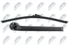 A car part, specifically a windshield wiper arm and blade, laid out on a white background. Produktbild-Vorschau