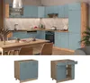 Küchenunterschrank Vicco R-Line Blau-Grau 80 cm ohne Produktbild-Vorschau 3