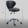 HOMCOM Rollhocker höhenverstellbar Drehhocker drehbar Salon Produktbild-Vorschau 2