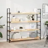 vidaXL Schweberegale 2 Stk. 160x30x4 cm Massivholz Akazie Produktbild-Vorschau 2