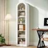 Libreria curva Tribesigns alta 190 cm, libreria aperta a 6 Anteprima dell’immagine prodotto 2