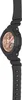 A close-up, side view of a black Casio G-Shock watch with a rose gold face. Anteprima dell’immagine prodotto