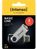 Intenso Speicherstick USB Drive 2.0, 8 GB, Basic Line, drehbarer Metallbügel zum Verschließen Anteprima dell’immagine prodotto