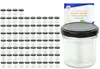 zestaw 75 szklanek 167 ml Do 66 czarnych pokrywek Słoiki do Podgląd zdjęcia produktu 1
