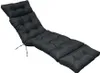 A black chaise lounge cushion is shown against a white background. Náhled obrázku produktu