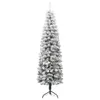 vidaXL Künstlicher Halb-Weihnachtsbaum mit Schnee Schlank Produktbild-Vorschau 21