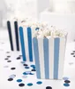 Torebki na popcorn w paski 7,5x7,5x12,5 cm zestaw 6 Podgląd zdjęcia produktu 2
