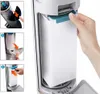 A close-up of a person's hand interacting with a vacuum cleaner component, with inset images showing a step-by-step process. Náhled obrázku produktu