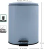 Spirella Treteimer Cannes - hellblau - Metall - 17 x 25 cm Produktbild-Vorschau 3