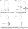 Diagrams showing the installation steps for a faucet. Produktbild-Vorschau