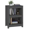 The Living Store Bücherregal Grau 50x35x68 cm Massivholz Produktbild-Vorschau 5