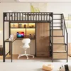 Lit superposé Flieks 140 x 200 cm avec armoire, lit enfant Voir les images du produit 4