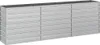 A long, silver, multi-compartment planter box made of galvanized steel. Náhľad obrázku produktu