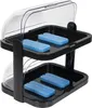 APS Buffet-Vitrine DOPPELDECKER schwarz Produktbild-Vorschau 7