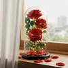 Kuketo | LED Rosen Deko Unter Glaskuppel – Leuchtende Rose Produktbild-Vorschau 5