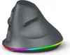 A product shot of a vertical wireless gaming mouse with RGB lighting. Produktbild-Vorschau
