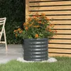 vidaXL Pflanzkübel Verzinkter Stahl 40x40x36 cm Anthrazit Produktbild-Vorschau 2