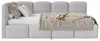 Selsey Cloudy - Lit rembourré, tissu en velours gris clair, Voir les images du produit 7