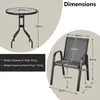 KOMFOTTEU 3 TLG. Bistro Set, Gartenmöbel Set inkl. Produktbild-Vorschau 4