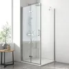 EMKE Duschkabine 90 x 90 x 195 cm Eckeinstieg Falttür Produktbild-Vorschau 1
