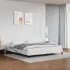 vidaXL Bettgestell Weiß 160x200 cm Kunstleder Produktbild-Vorschau 2