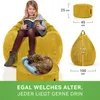 Green Bean® 2er Set Indoor XXL Sitzsack + Pouf mit Produktbild-Vorschau 2