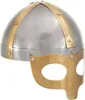 vidaXL Elmo vichingo antico Replica LARP Argento Acciaio Anteprima dell’immagine prodotto 7
