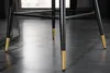 Eleganter Barhocker PARIS grau Samt mit Ziersteppung und Produktbild-Vorschau 9