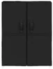 vidaXL Schuhschrank Schwarz 60x28x90 cm Stoff Produktbild-Vorschau 4