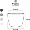 Vyveo - Blumentopf Lunda - Schwarz - 20x15 Produktbild-Vorschau 3