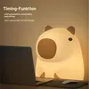 LED Nachttischlampe Capybara Lampe. Capybara Nachtlampe Produktbild-Vorschau 3