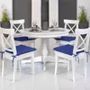 Beautissu Lot de 4 coussins de chaise 40x40 avec rubans Voir les images du produit 4