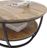 Couchtisch Jambi - Ø87x44cm - Metall/Mangoholz Produktbild-Vorschau 3