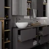 Koupelnová skříňka pod umyvadlo MARLION - šedá / dub Náhled obrázku produktu 8