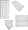 A collage of different views of white decorative wall and ceiling panels. Produktbild-Vorschau