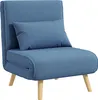 HOMCOM 3 en 1 fauteuil convertible 1 place, fauteuil lit et Voir les images du produit 1