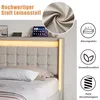 INONEFT Polsterbett 90x200 mit Stauraum, Jugendbett mit LED Produktbild-Vorschau 4